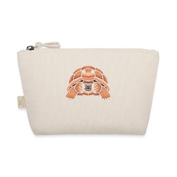 Cheerful turtle playing a video game - Organic Pouch - nature - Front