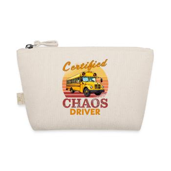 School bus CERIFIED CHAOS DRIVER - Organic Pouch - nature - Front