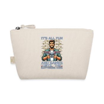 Drone Enthusiast It's All Fun And Games Quadcopter - Organic Pouch - nature - Front