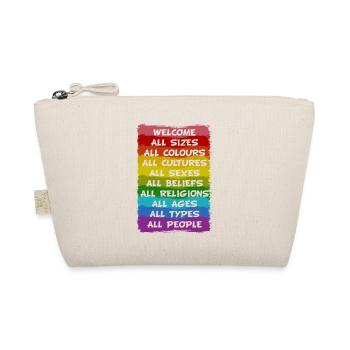 Regenbogen Pride LGBT Toleranz Liebe Gewinnt - Bio-Täschchen - Natur - Vorne