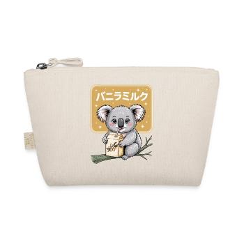 Kawaii Koala Drinking Vanilla Milk Cute Animal - Organic Pouch - nature - Front