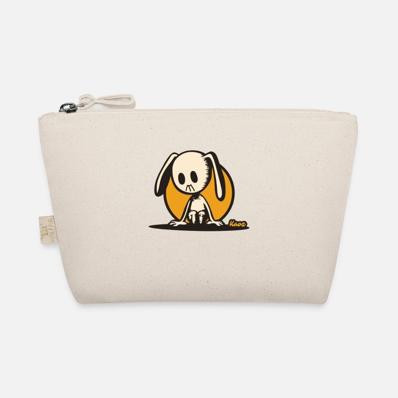 Pensive bunny – silent cartoon motif Organic Pouch