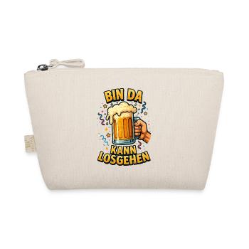 Bier Bierflasche Bierzelt Bierkrug Biergarten - Bio-Täschchen - Natur - Vorne