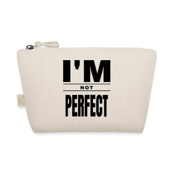 Imperfectly Perfect: Fuck Perfection Shirt - Bio-Täschchen - Natur - Vorne