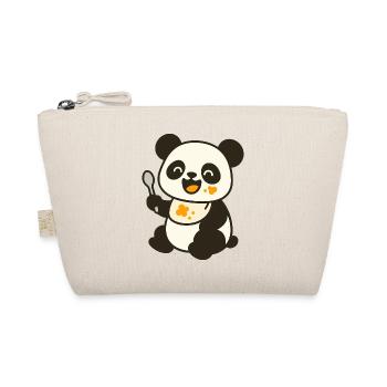 Futtern mit dem Panda-Jungtier – Kunterbunt süß - Bio-Täschchen - Natur - Vorne