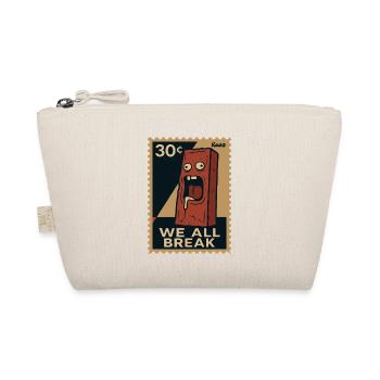 Emo Brick – Stamp of Overwhelm - Organic Pouch - nature - Front