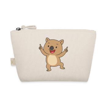 Dancing Wombat Baby Cartoon - Organic Pouch - nature - Front