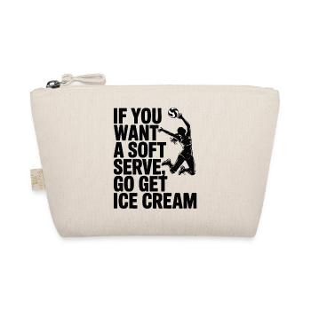 Soft-Serve? Dann ab zum Eis – Volleyball - Bio-Täschchen - Natur - Vorne