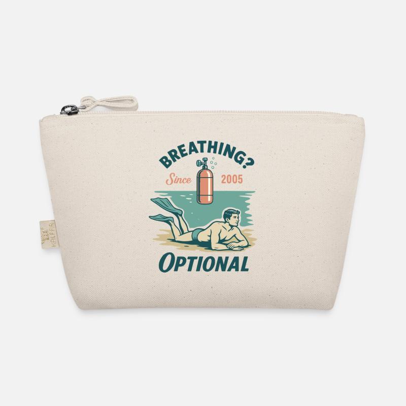 Breathing Optional Diver Ocean Sea Organic Pouch