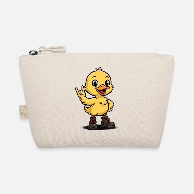 Bébé canard à bascule avec des bottes Trousse biologique