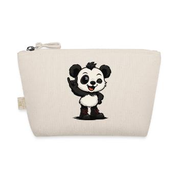 Panda Punk’n’Roll - Bio-Täschchen - Natur - Vorne