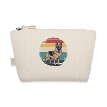 Retro German Shepherd Vintage Dog Lover Gifts Men - Bio-Täschchen - Natur - Vorne