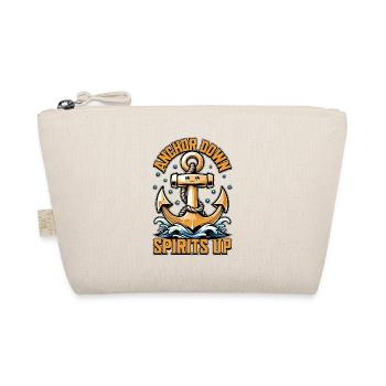 Sailing Anchor Down Spirits Up Loves Sailing Boat - Organic Pouch - nature - Front