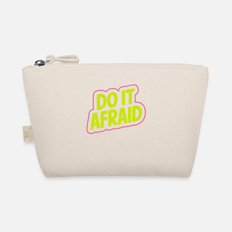Do It Afraid Courage Development Motivation Organic Pouch
