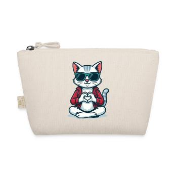 Heartbeat Kitty - Organic Pouch - nature - Front
