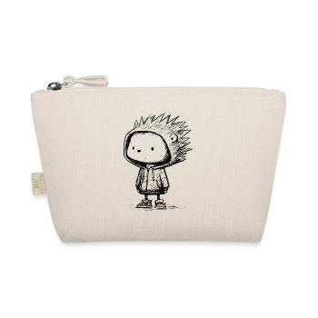 Croquis de sweat à capuche de dessin animé de hérisson kawaii – Mignon et drôle - Trousse biologique - nature - Devant