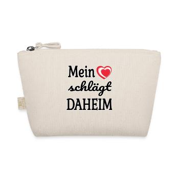 Mein Herz schlägt daheim – In Rot-Weiß-Rot - Bio-Täschchen - Natur - Vorne