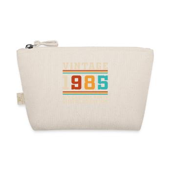 40 Jahre 1985 Vintage Retro Geburtstagsgeschenk - Bio-Täschchen - Natur - Vorne