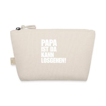 PAPA IST DA KANN LOSGEHEN cooler Vater - Bio-Täschchen - Natur - Vorne