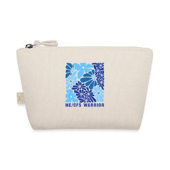 ME CFS Warrior Floral Pattern - Organic Pouch - nature - Front