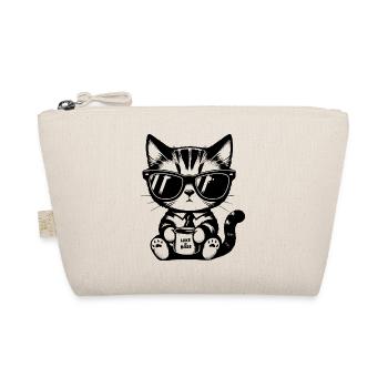 Business Cat – Like a – T-Shirt für Katzenfans - Bio-Täschchen - Natur - Vorne