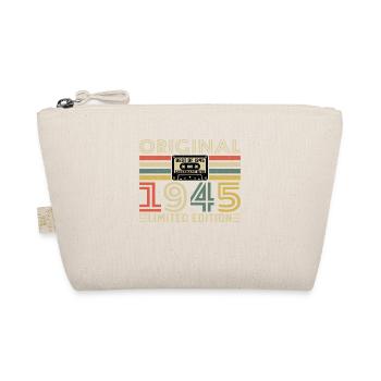 80 Jahre 1945 Vintage Retro Geburtstagsgeschenk - Bio-Täschchen - Natur - Vorne