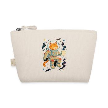 Astronaut Cat "I Need More Space" - Organic Pouch - nature - Front