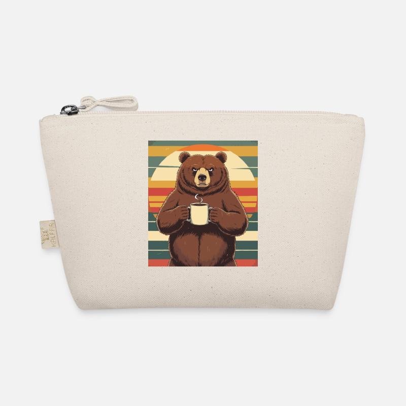 Grim Bear Coffee Mug Bears Coffee Tired Organic Pouch