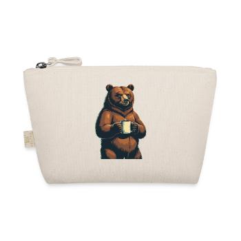 Grim Bear Coffee Mug Bears Coffee Tired - Organic Pouch - nature - Front