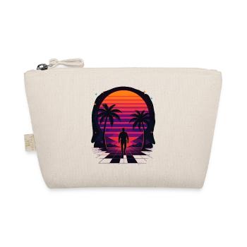 Synthwave Cowboy - Clothing Desert - Organic Pouch - nature - Front
