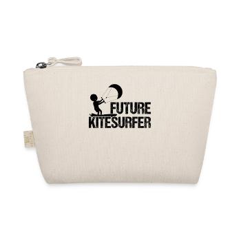 Kitesurfing Baby - Future Kitesurfer - Organic Pouch - nature - Front