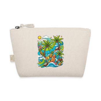 Tropical holiday pattern - Organic Pouch - nature - Front