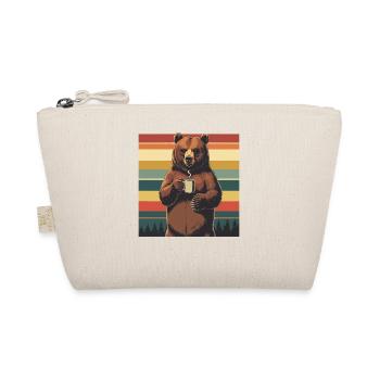 Grim Bear Coffee Mug Bears Coffee Tired - Organic Pouch - nature - Front