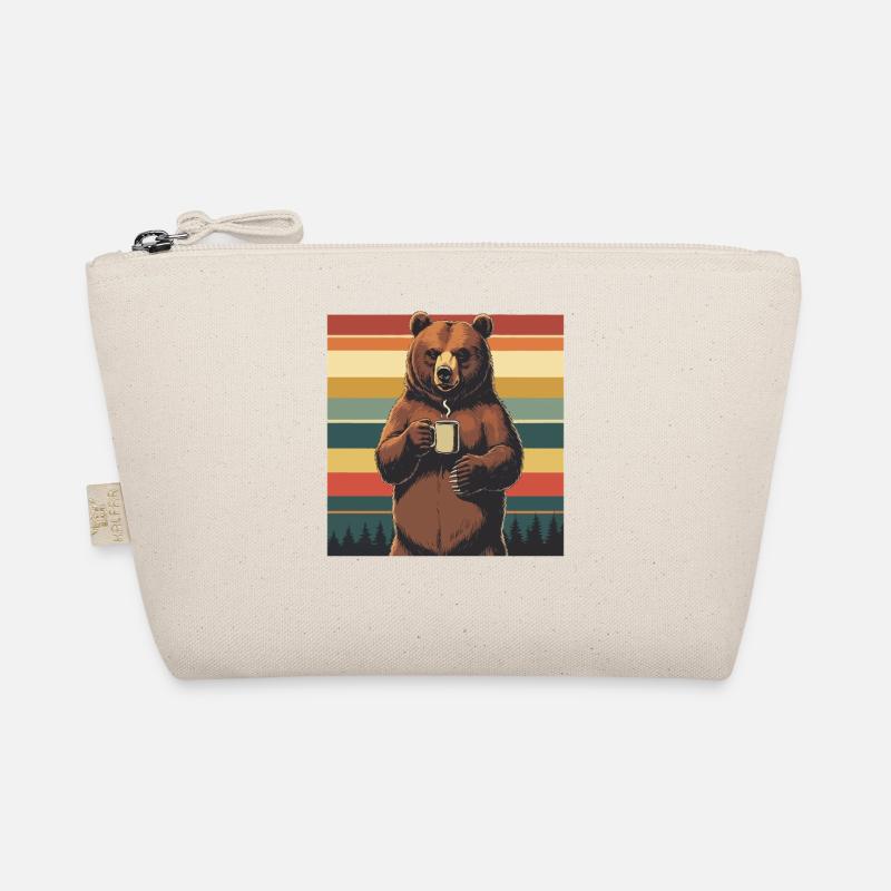 Grim Bear Coffee Mug Bears Coffee Tired Organic Pouch