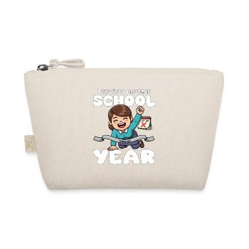ICH HABE EIN WEITERES SCHULJAHR ÜBERLEBT - GESCHENK DES LEHRERS - Bio-Täschchen - Natur - Vorne