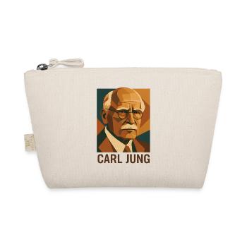 Carl Jung Psychologie Porträt Retro Stil - Bio-Täschchen - Natur - Vorne