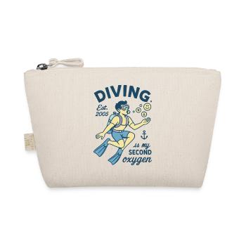 Diving Est. 2005 Is My Second Oxygen - Bio-Täschchen - Natur - Vorne