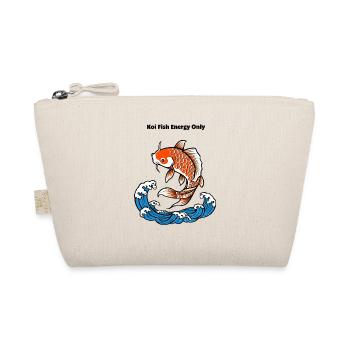 Koi Fisch Spruch - Bio-Täschchen - Natur - Vorne