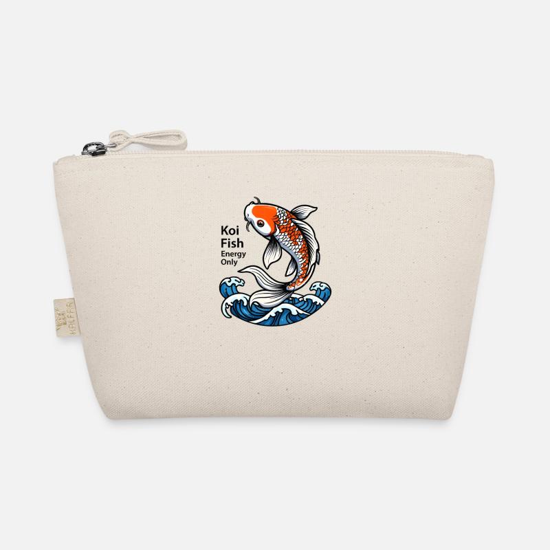 Koi Fisch Spruch - Bio-Täschchen - Natur