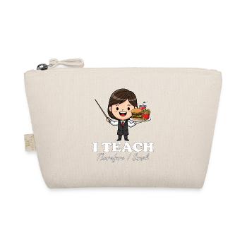 I TEACH, THEREFORE I SNACK - TEACHER GIFT - Organic Pouch - nature - Front