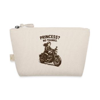 Princess? No Thanks Motorcyclist - Organic Pouch - nature - Front