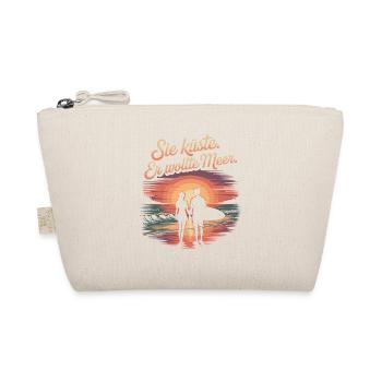 You Coast He Wanted Sea Beach Love Wave Surfer - Organic Pouch - nature - Front