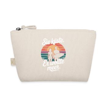You Coast He Wanted Sea Beach Love Wave Surfer - Organic Pouch - nature - Front