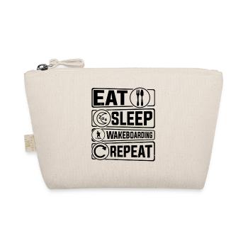 Wakeboard drôle - Eat Sleep Wakeboard Repeat - Trousse biologique - nature - Devant