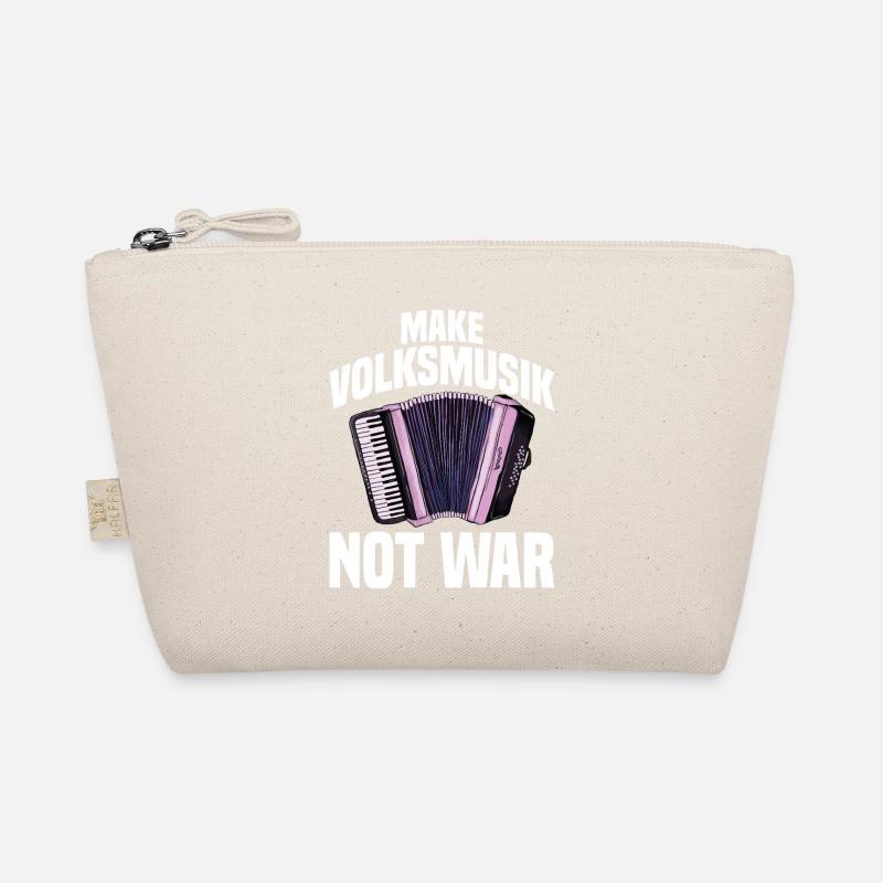 Akkordeon - Make Volksmusik not War - Bio-Täschchen - Natur