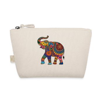 Elefant Rüsseltier Afrika Safari Wildnis Elefanten - Bio-Täschchen - Natur - Vorne