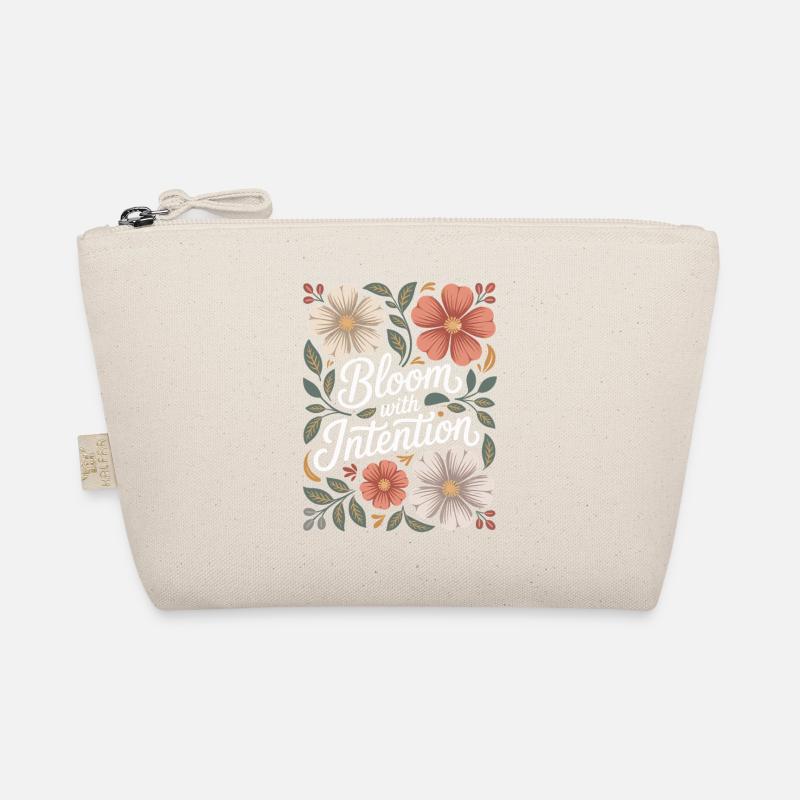 Bloom On Purpose Boho Flowers Vintage Organic Pouch