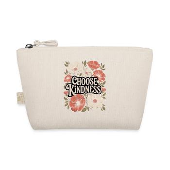 Choose Kindness Boho Flowers Vintage - Organic Pouch - nature - Front