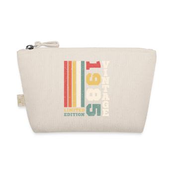 40 Jahre 1985 Vintage Retro Geburtstagsgeschenk - Bio-Täschchen - Natur - Vorne