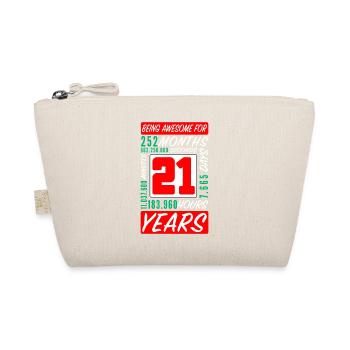 Famille 21 Ans Anniversaire Mois Heures - Trousse biologique - nature - Devant